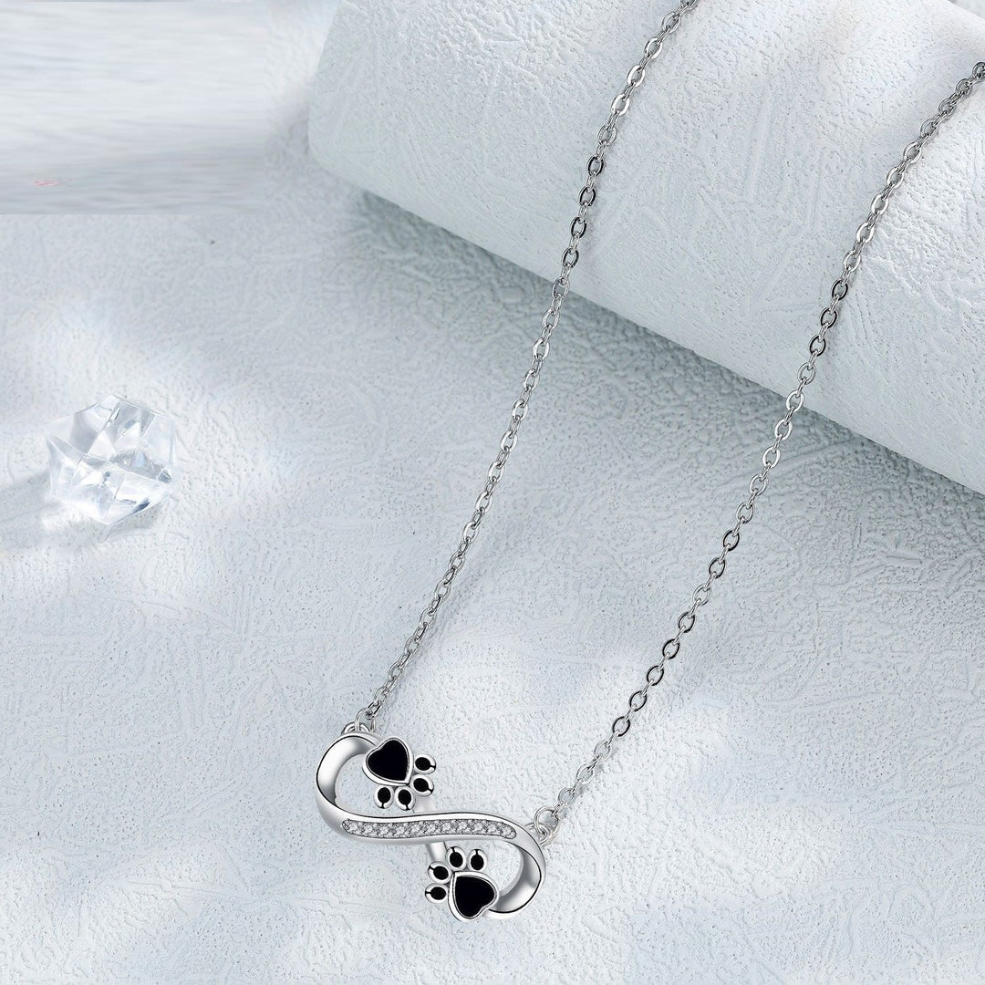 Infinite Love Paw Chain with Zirconia