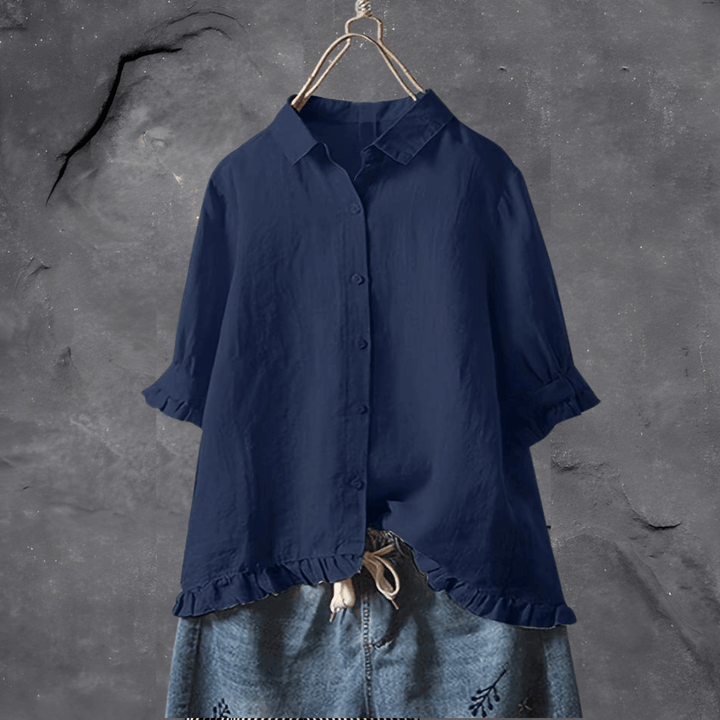 Casey™ | Linnen dames blouse