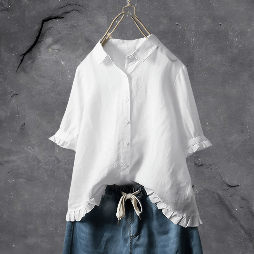 Casey™ | Linnen dames blouse