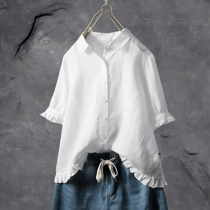 Casey™ | Linnen dames blouse