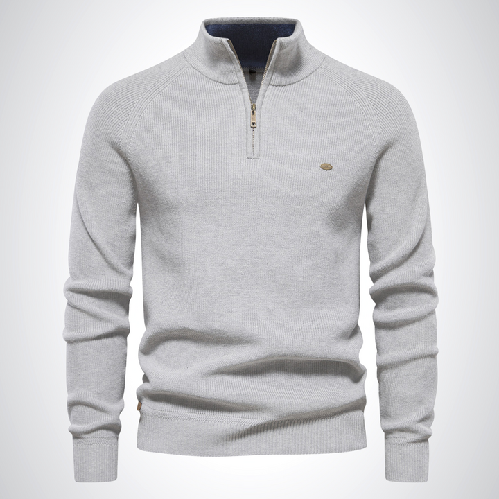 Adam | Katoenen Half-Zip Jumper