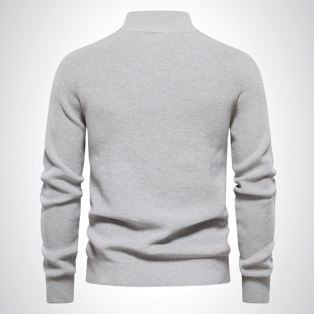 Adam | Katoenen Half-Zip Jumper