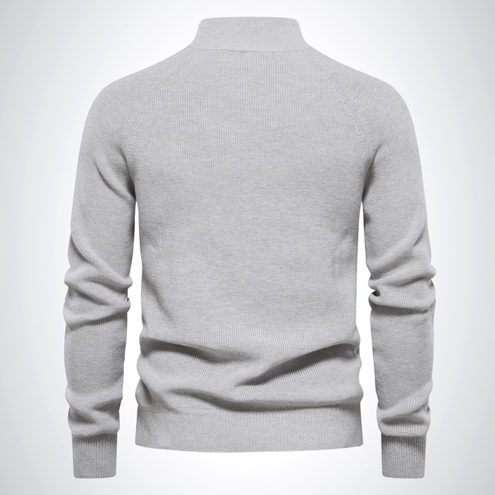 Adam | Katoenen Half-Zip Jumper