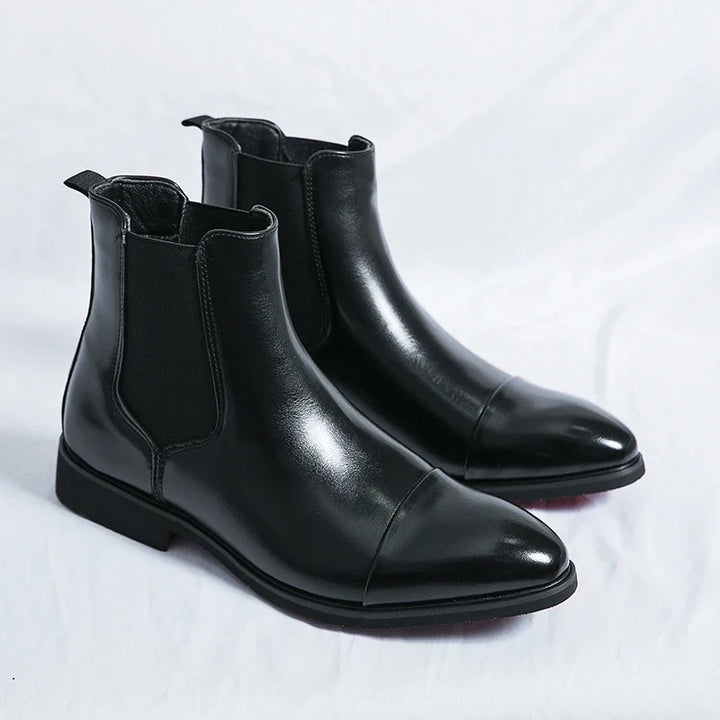 Annibale Carracci Leather Chelsea Boots