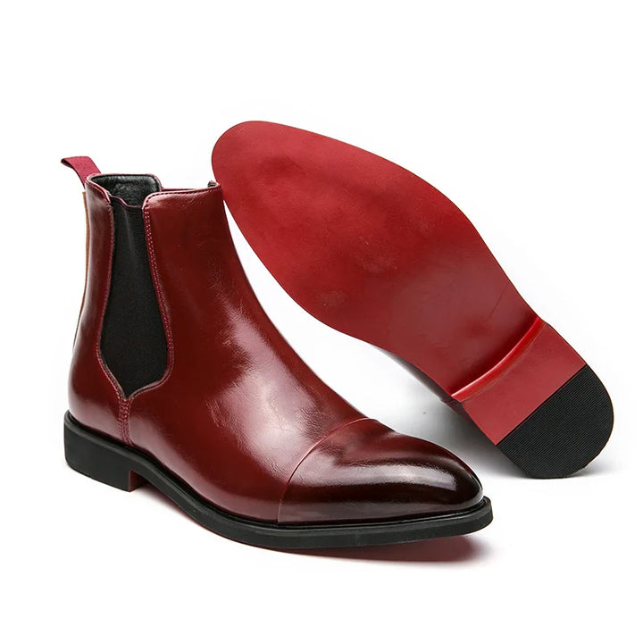 Annibale Carracci Leather Chelsea Boots