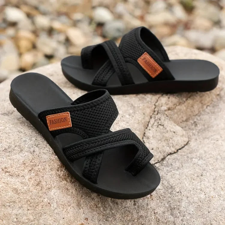 Celine™ | Sandalen met geperforeerd mesh-slip-on ontwerp