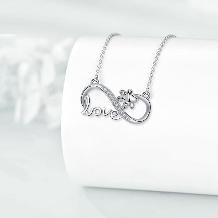 Forever Connected - Paw Infinity Necklace Silver