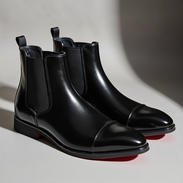 Annibale Carracci Leather Chelsea Boots