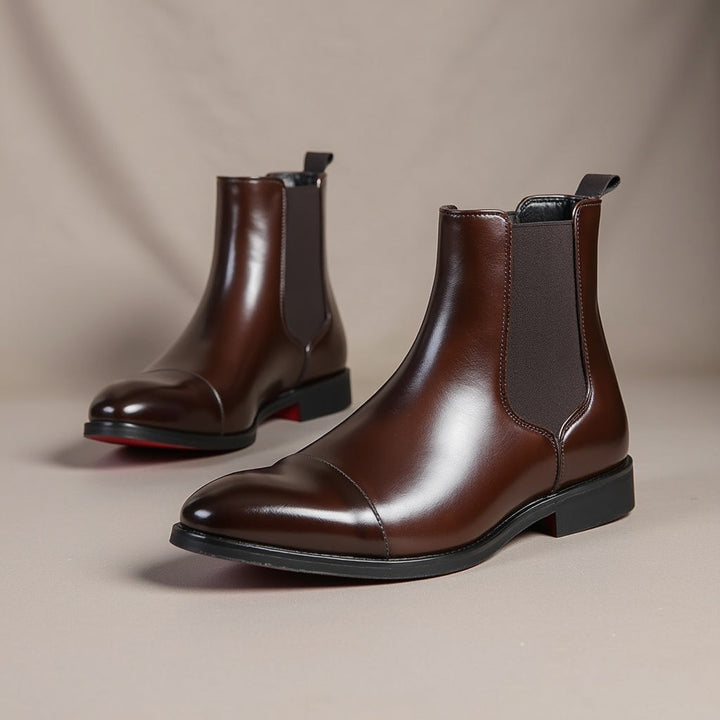 Annibale Carracci Leather Chelsea Boots