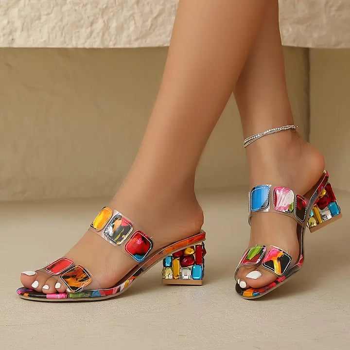 FELICE™ - VEELKLEURIGE SANDALEN MET DUBBELE BAND