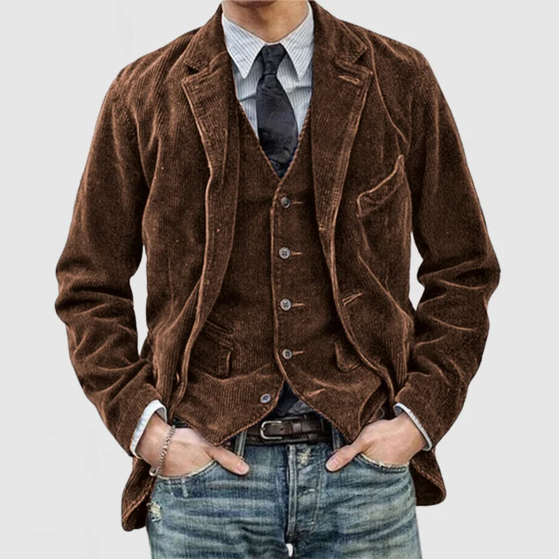 Roman™ - Tijdloos Vintage Jasje en Vest