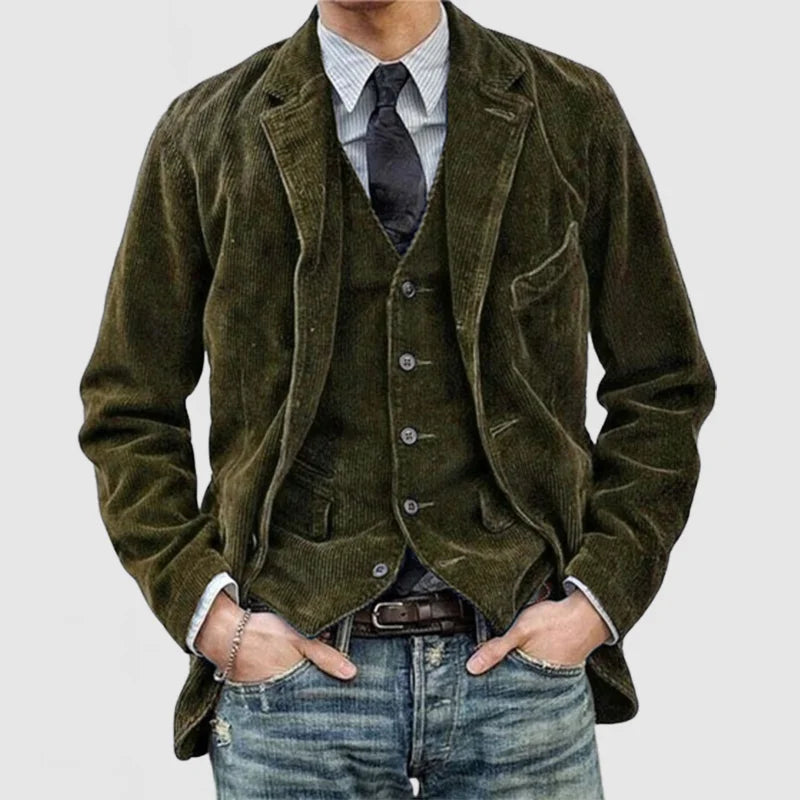 Roman™ - Tijdloos Vintage Jasje en Vest