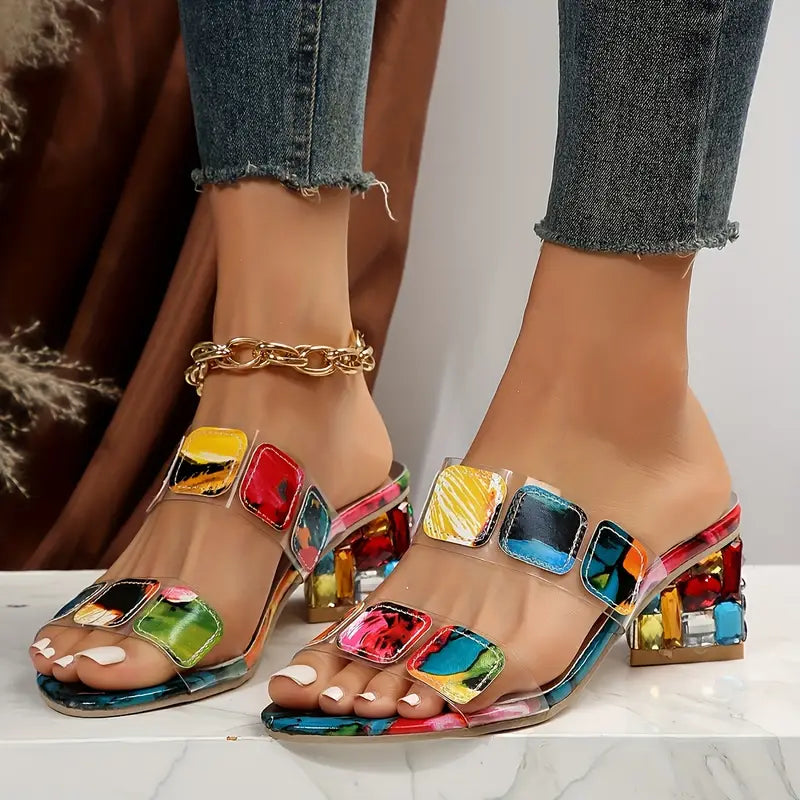 FELICE™ - VEELKLEURIGE SANDALEN MET DUBBELE BAND