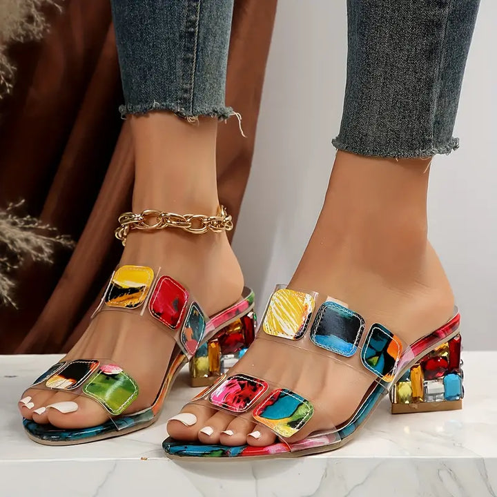 FELICE™ - VEELKLEURIGE SANDALEN MET DUBBELE BAND