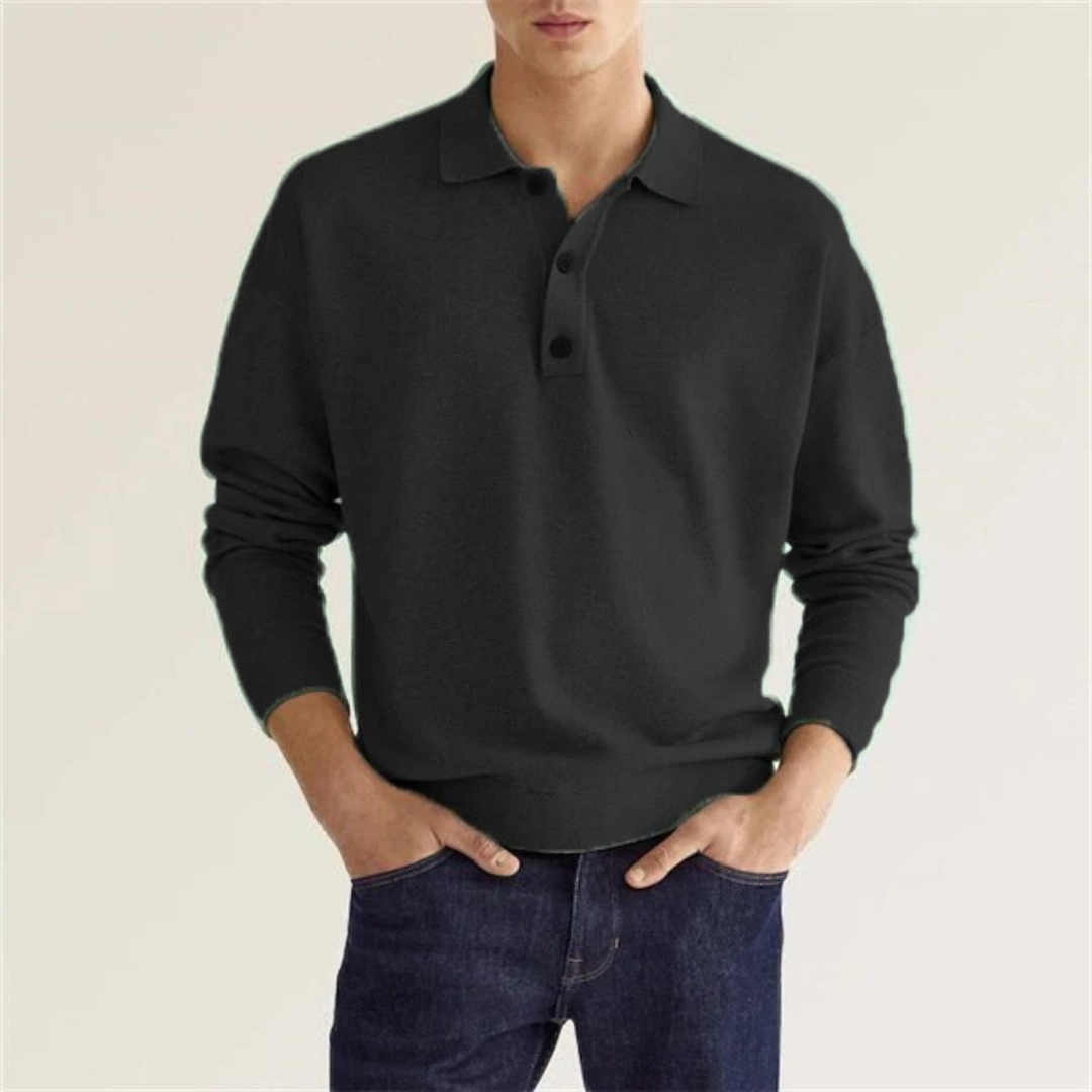 Rossi™ - Herenpolo met lange mouwen