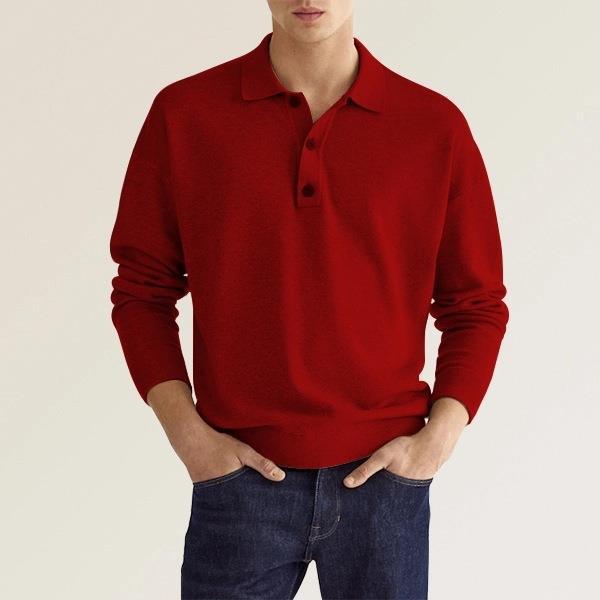 Rossi™ - Herenpolo met lange mouwen