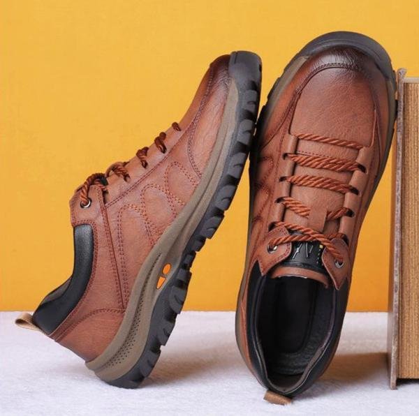 Mark - Handgestikte Leren Casual Herenschoenen