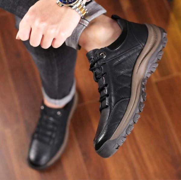 Mark - Handgestikte Leren Casual Herenschoenen